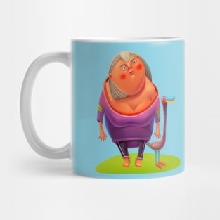 WOMAN WITH A GOOSE Mug